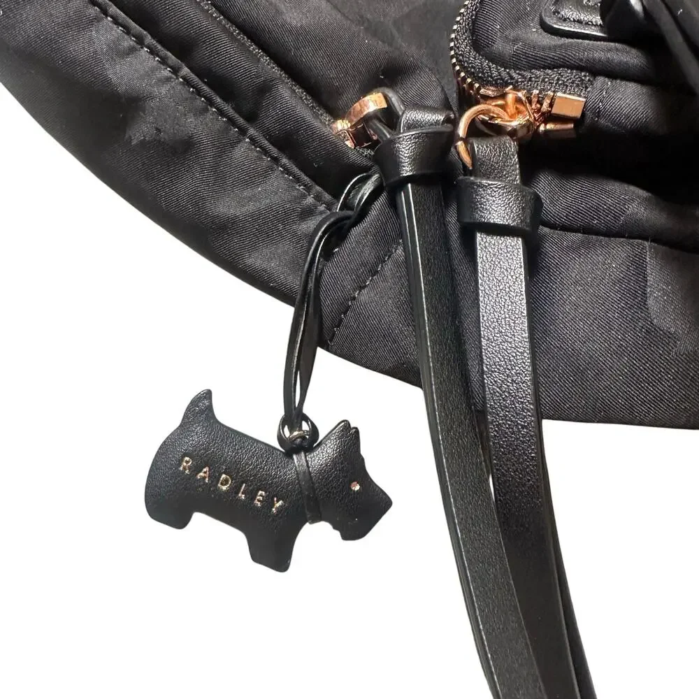 Radley London Black Jacquard Dog Print Backpack
